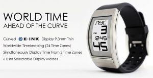 Phosphor's World Time Curved E Ink digital watch 1