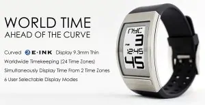 Phosphor's World Time Curved E Ink digital watch 14