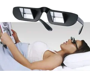 Prism Glasses let you comfortably read or watch TV while laying down 1