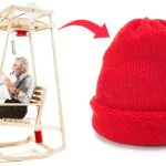 Rocking-knit rocking chair automatically knits as you sway back and forth 21