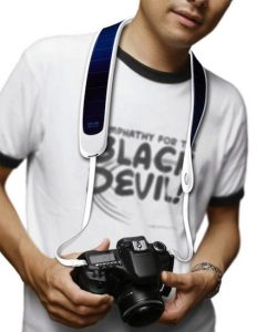 Solar camera strap concept for charging on the go 4