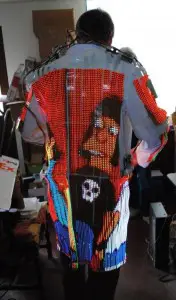 LED TV lab coat is a wearable video display 1 LED TV lab coat is a wearable video display 1