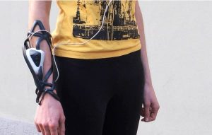 Wearable music player couples fitness technology with the looks of a weapon 8