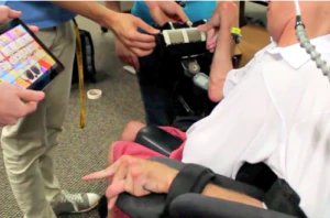 Wireless sleeve lets the disabled use touchscreen tablets 1 Wireless sleeve lets the disabled use touchscreen tablets 1